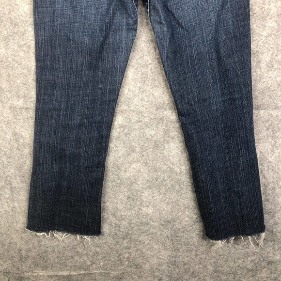 Joes Jeans Cropped W26 Fray Hem Low Rise Medium Wash Denim Stretch - Picture 13 of 13